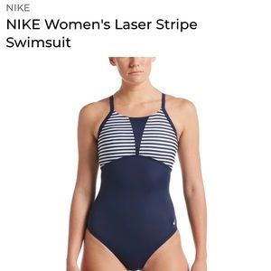 Nike women’s laser stripe one piece swimsuit